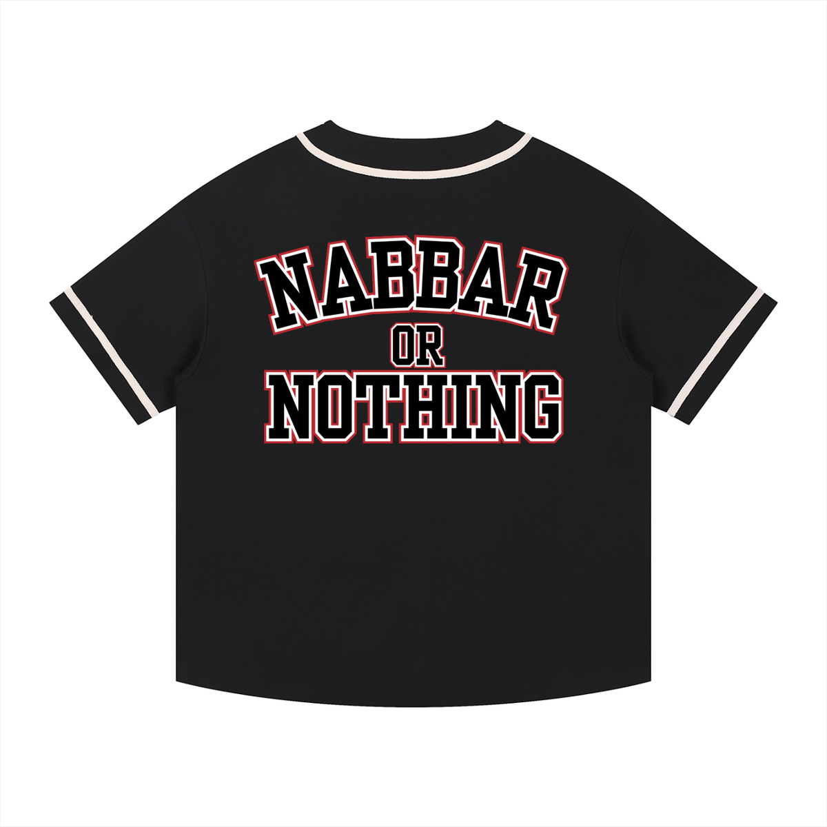 NABBAR: Contrast Piped Button-Up Jersey