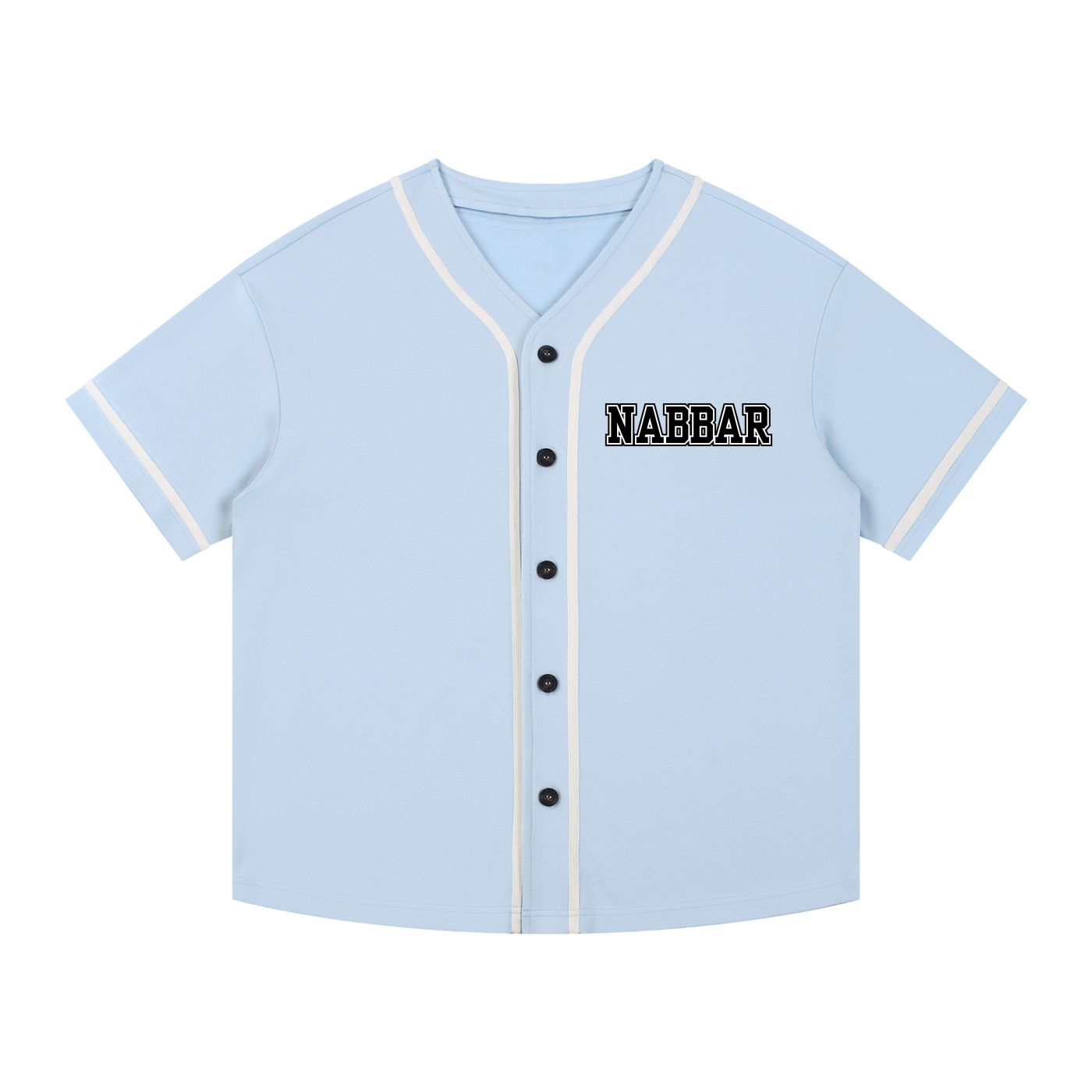 NABBAR: Contrast Piped Button-Up Jersey