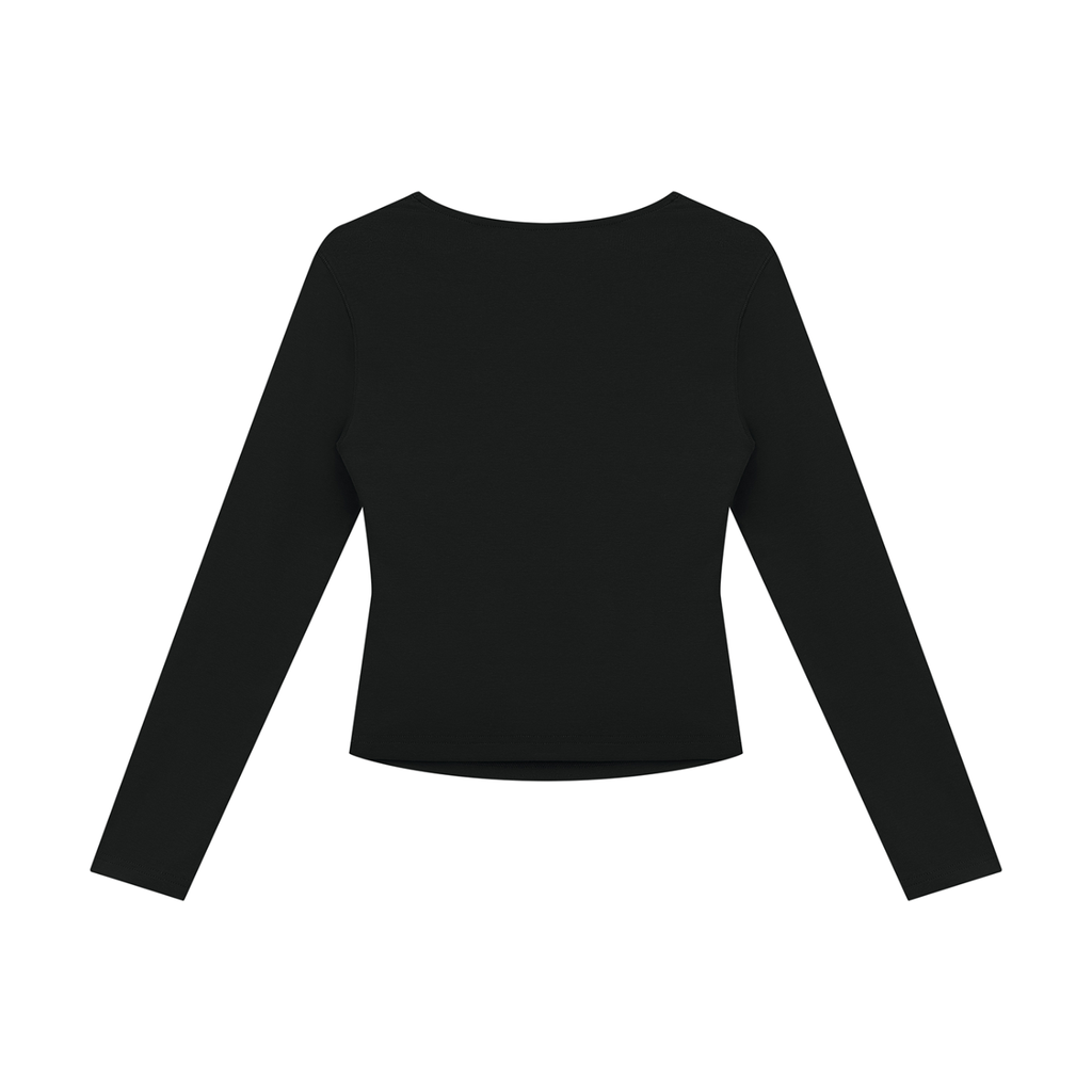 Women's Ruched Long Sleeve T-Shirt
