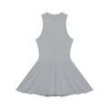 Women’s Ruched Sleeveless Full-Zip Dress