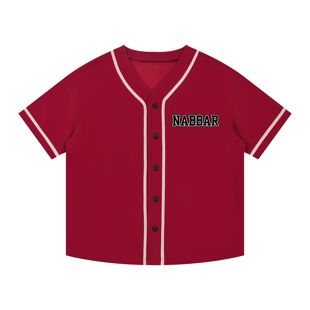 NABBAR: Contrast Piped Button-Up Jersey