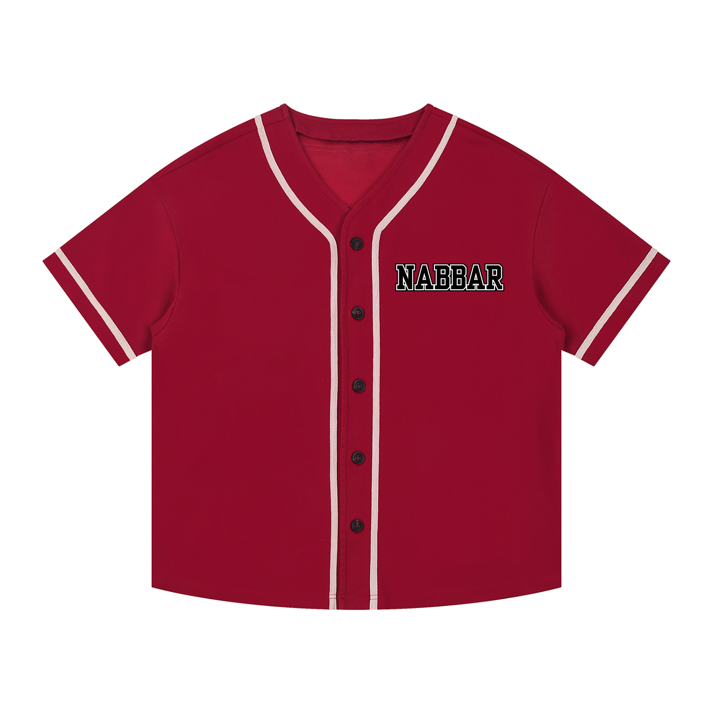 NABBAR: Contrast Piped Button-Up Jersey