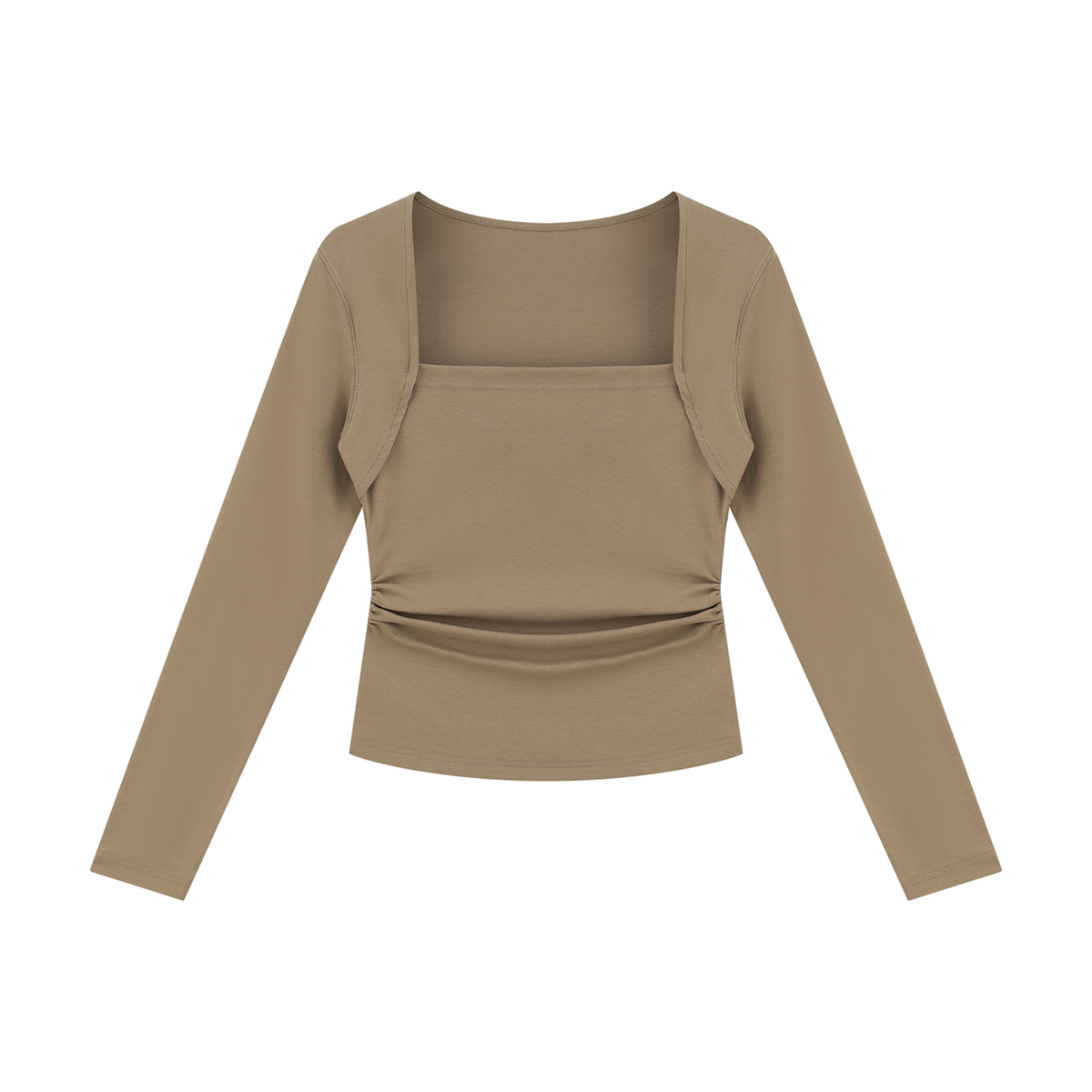 Women's Ruched Long Sleeve T-Shirt