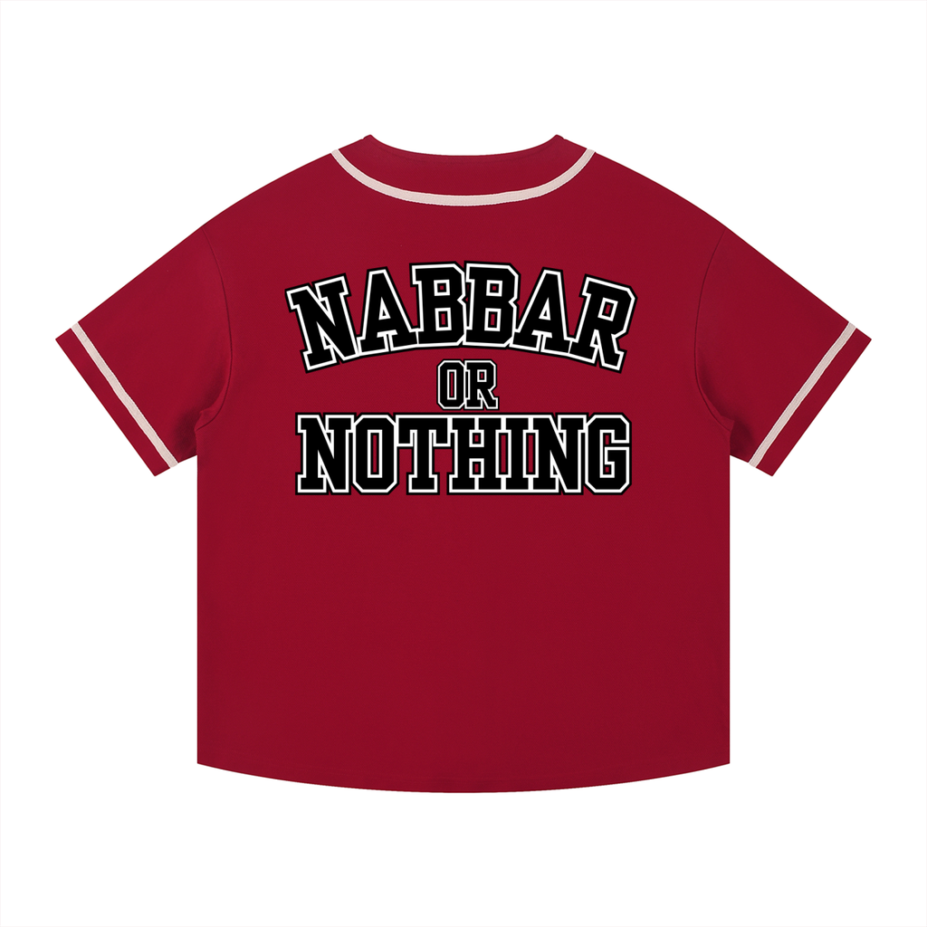 NABBAR: Contrast Piped Button-Up Jersey