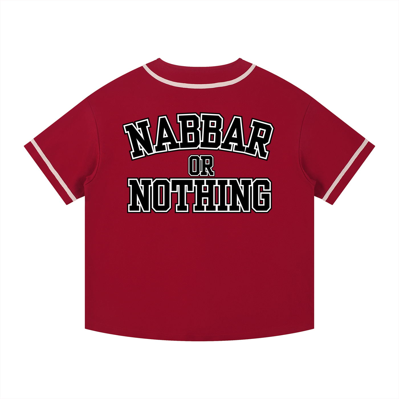 NABBAR: Contrast Piped Button-Up Jersey