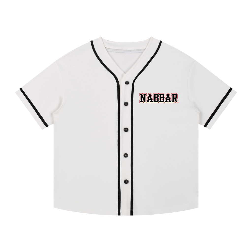 NABBAR: Contrast Piped Button-Up Jersey
