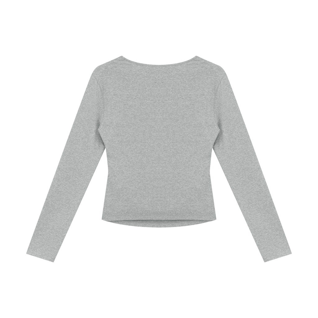 Women's Ruched Long Sleeve T-Shirt
