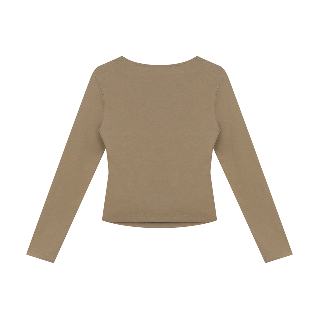 Women's Ruched Long Sleeve T-Shirt