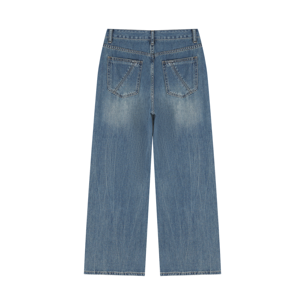 Women’s Vintage Wash Wide Leg Jeans