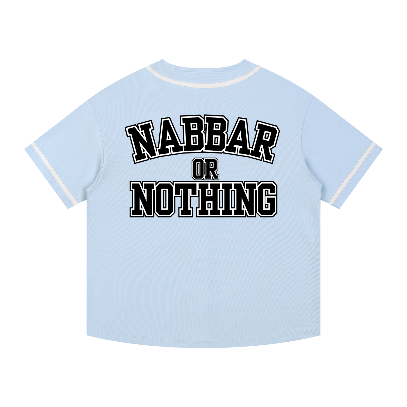NABBAR: Contrast Piped Button-Up Jersey