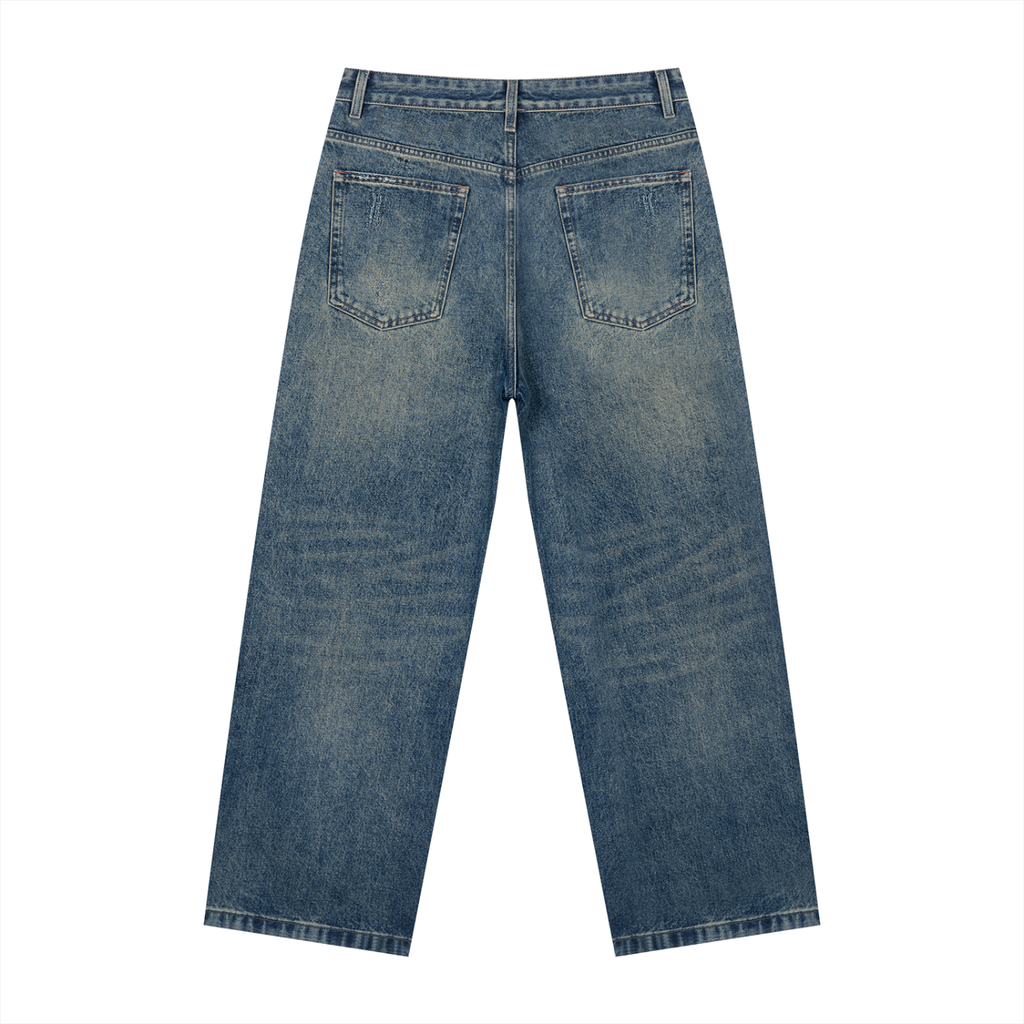 Men's Vintage Wash Denim Jeans