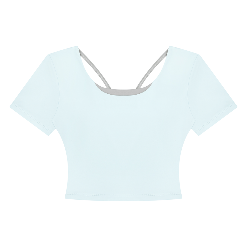 Women's Color Block Yoga T-Shirt