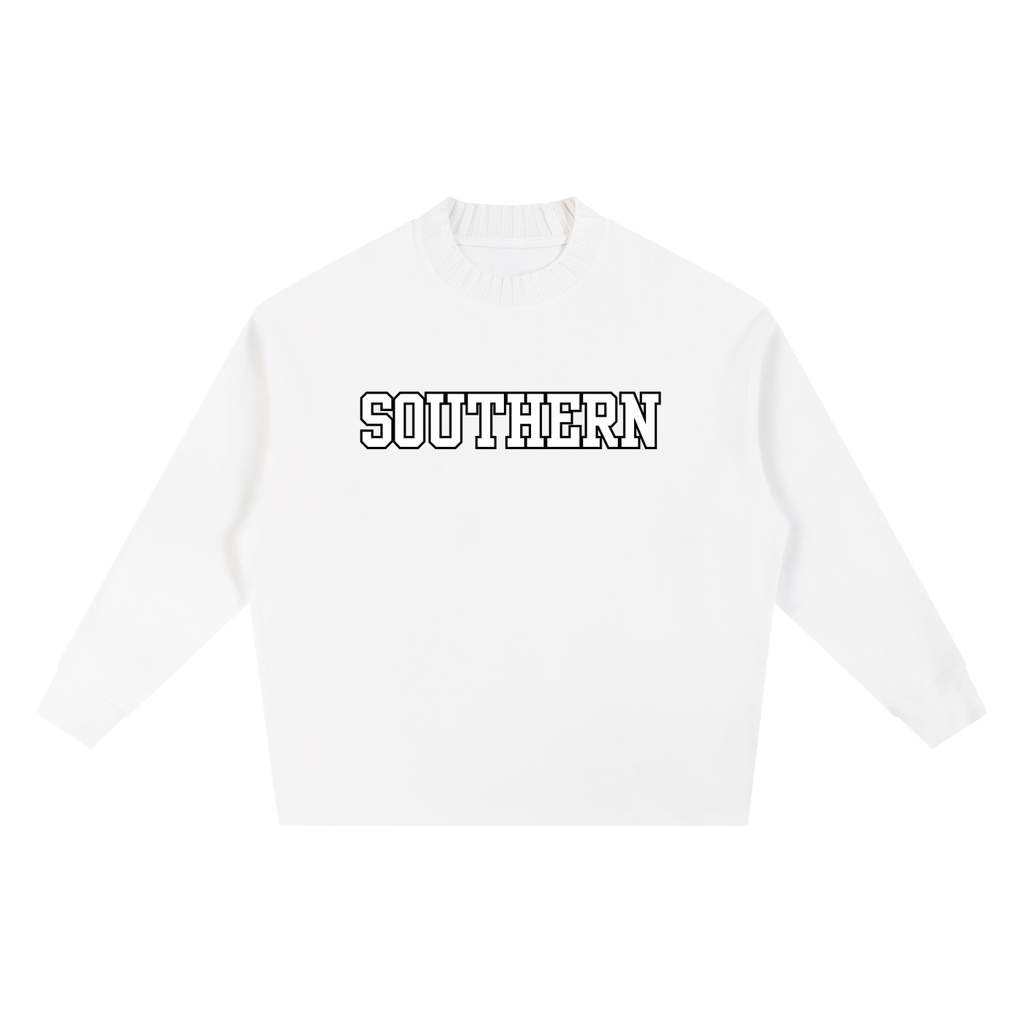 Knitted Round Neck Oversize Sweatshirt