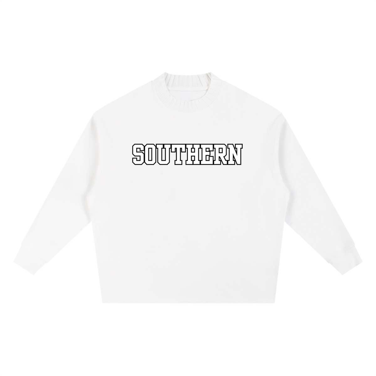 Knitted Round Neck Oversize Sweatshirt