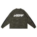 NABBAR: Camo Loose Long Sleeve T-Shirt