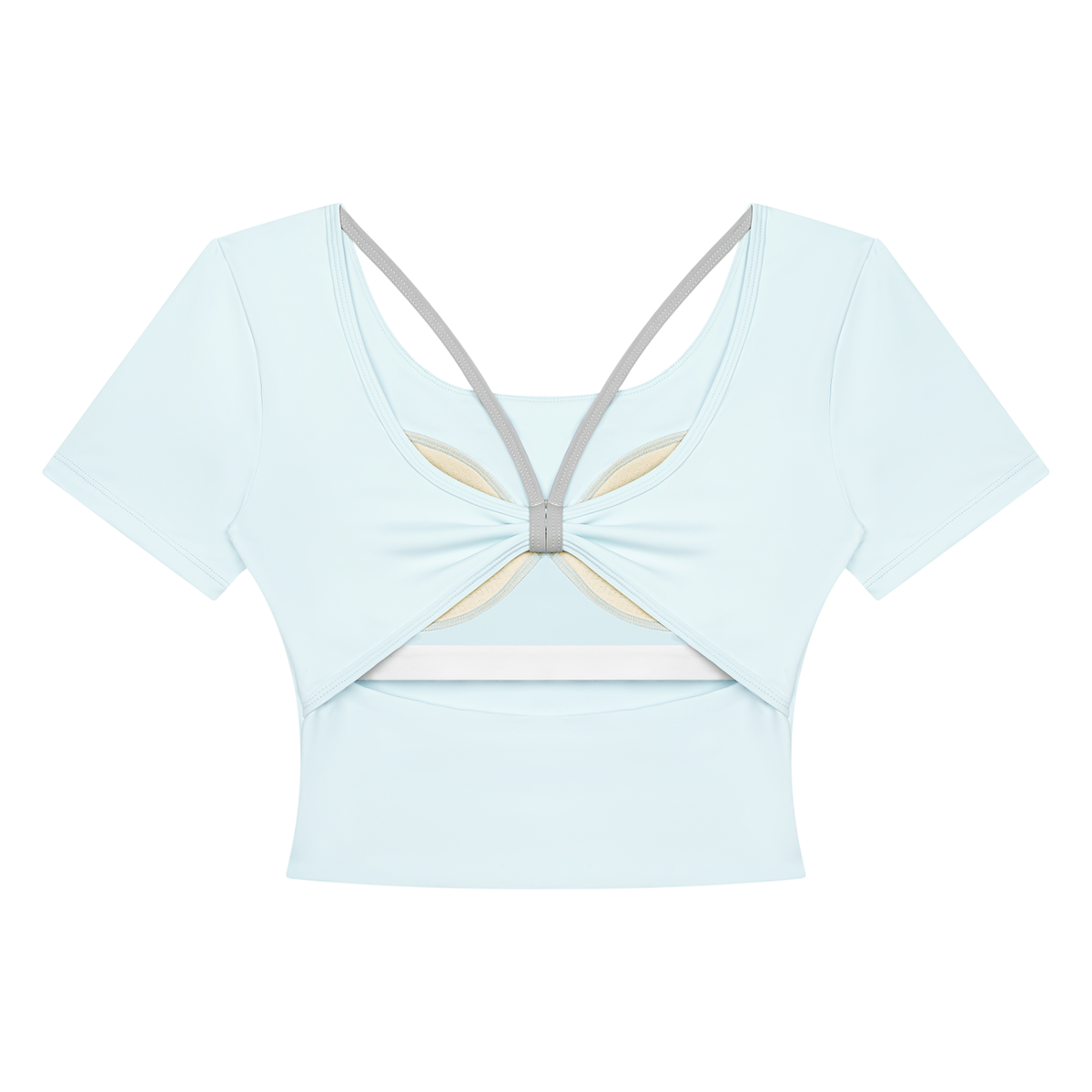 Women's Color Block Yoga T-Shirt
