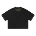 Unisex Mineral Washed Boxy Panel T-Shirt