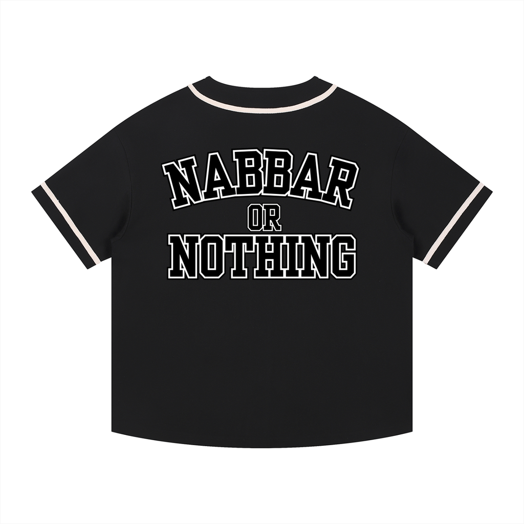 NABBAR: Contrast Piped Button-Up Jersey
