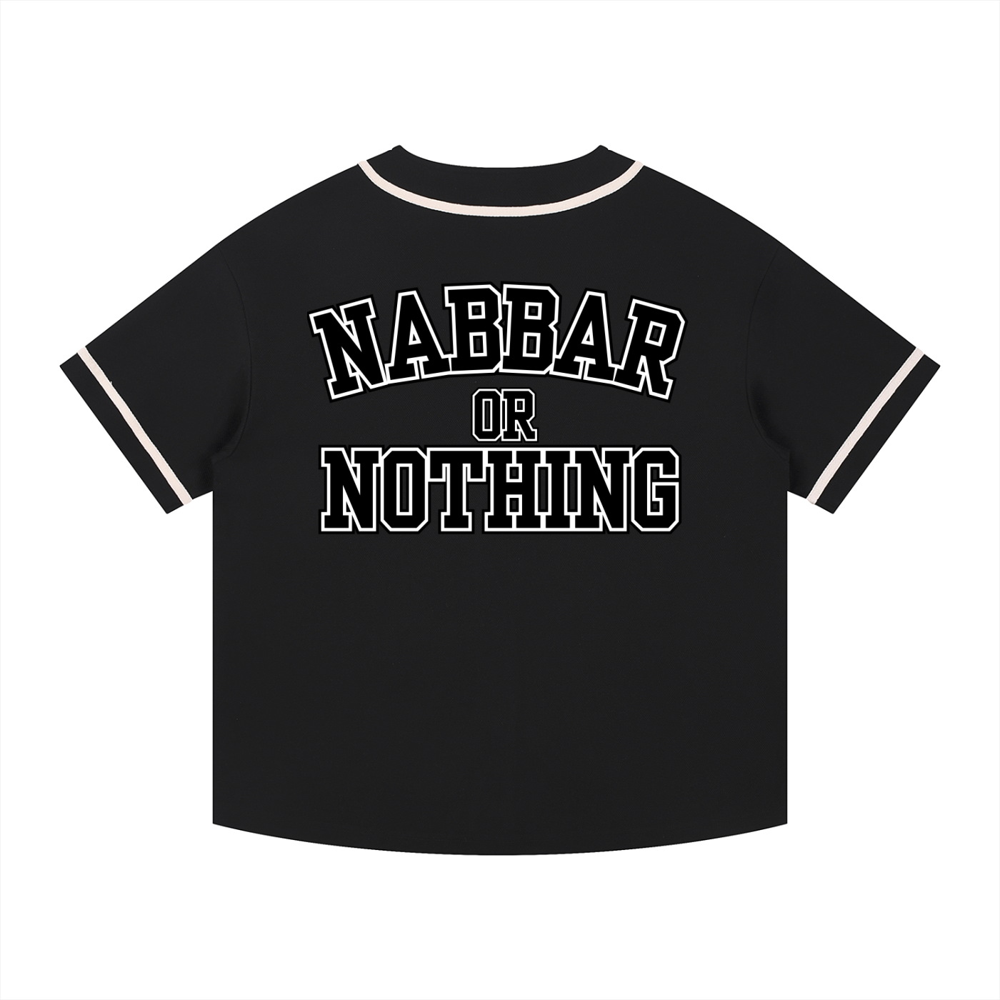 NABBAR: Contrast Piped Button-Up Jersey